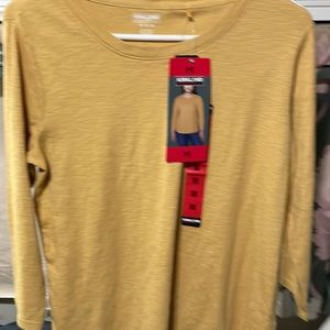 Kirkland Signature Women's 3/4 Sleeve Cotton Slub Tee Shirt